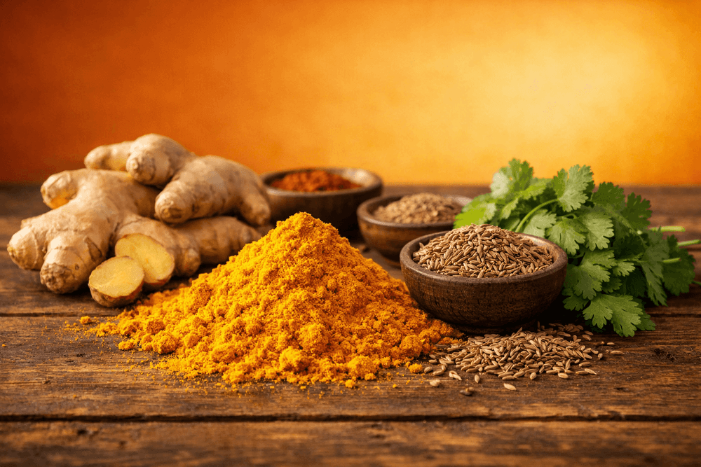 5 Gewürze gegen Arthrose: Kurkuma, Ingwer, Kreuzkümmel im Vergleich