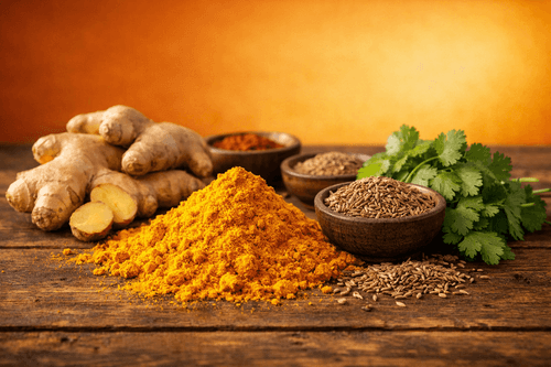 5 Gewürze gegen Arthrose: Kurkuma, Ingwer, Kreuzkümmel im Vergleich
